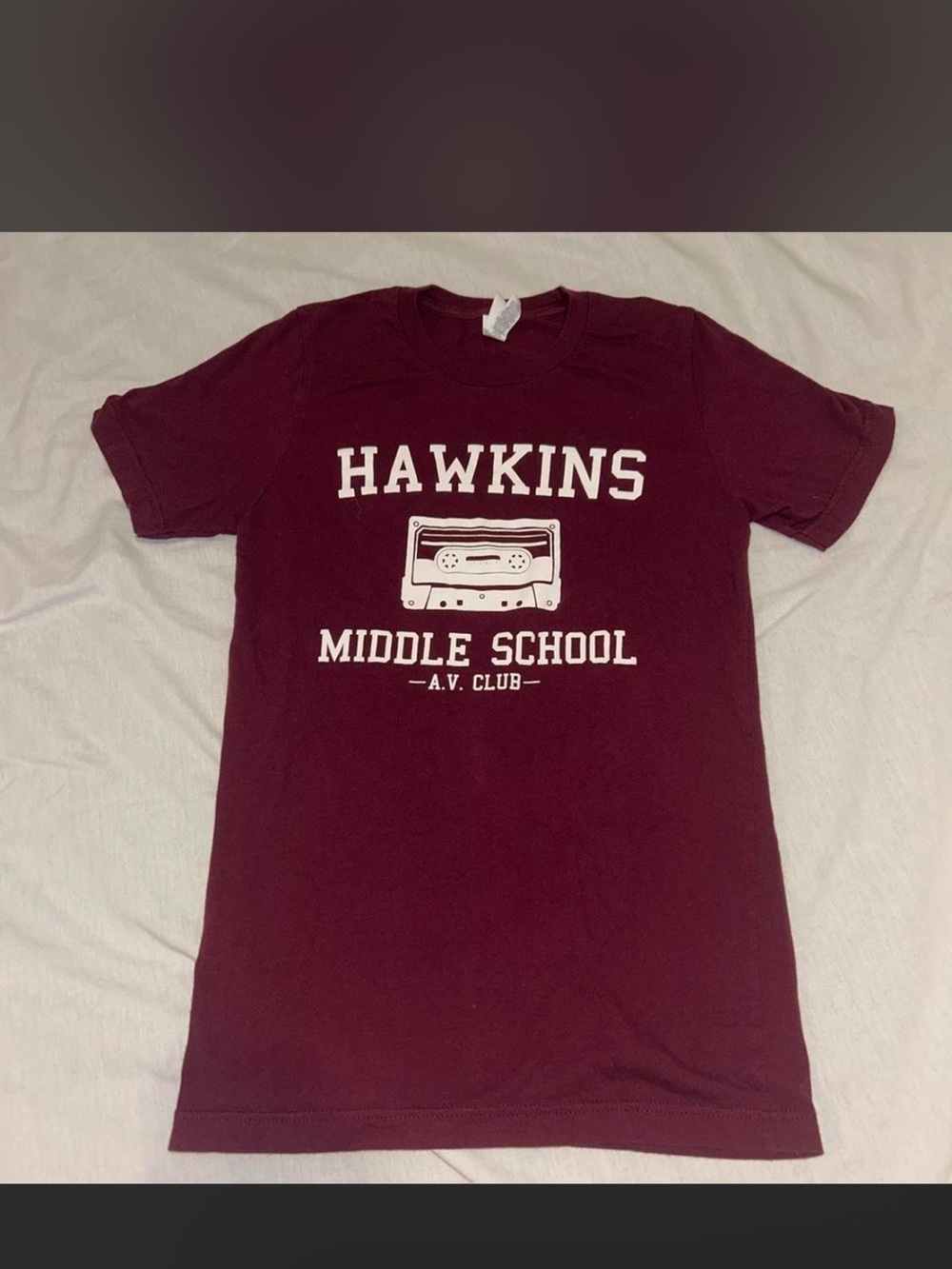 Bella Canvas Burgundy Crew Neck Tee
